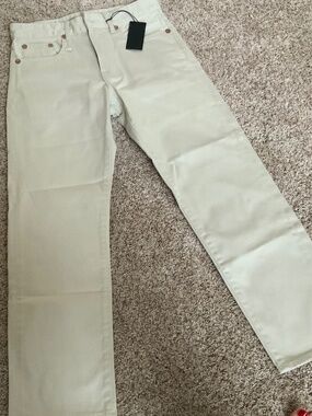 R13 Romeo Ivory Sateen Jean Brand New with Tags